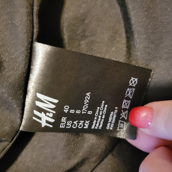 Black faux leather H&M motorcycle jacket - Picture 6 of 6